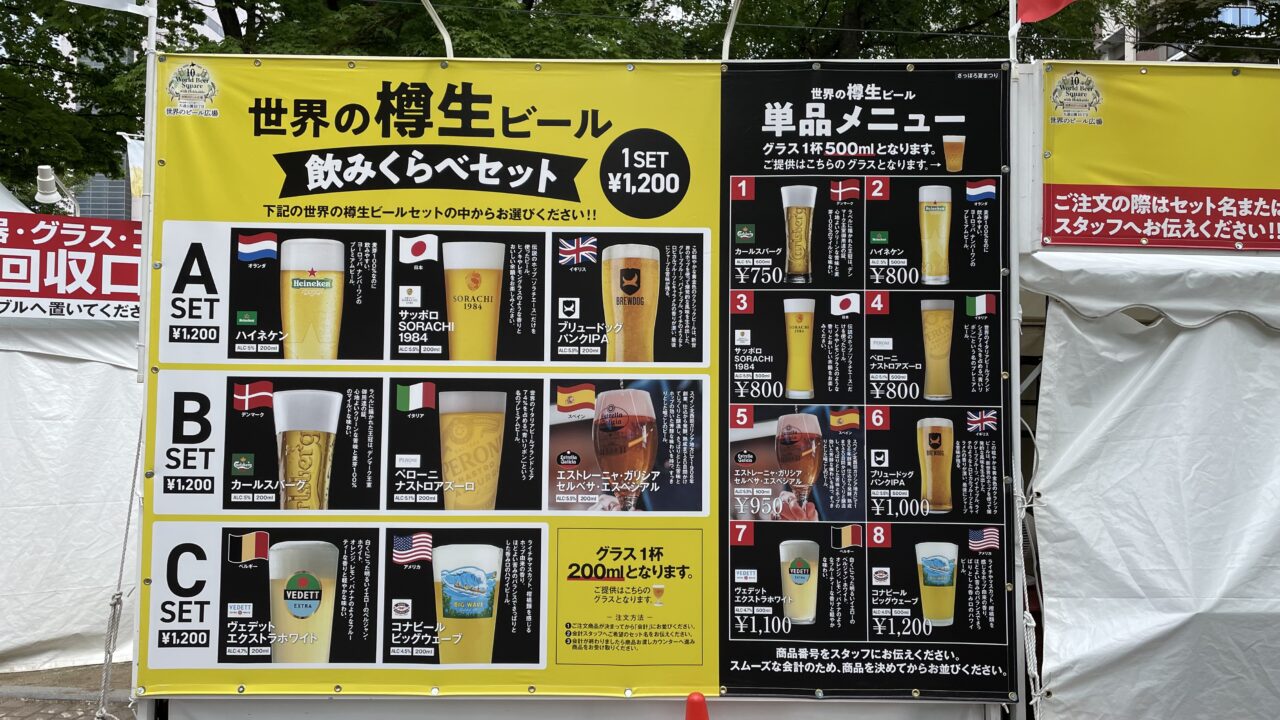 10丁目世界のビール看板
