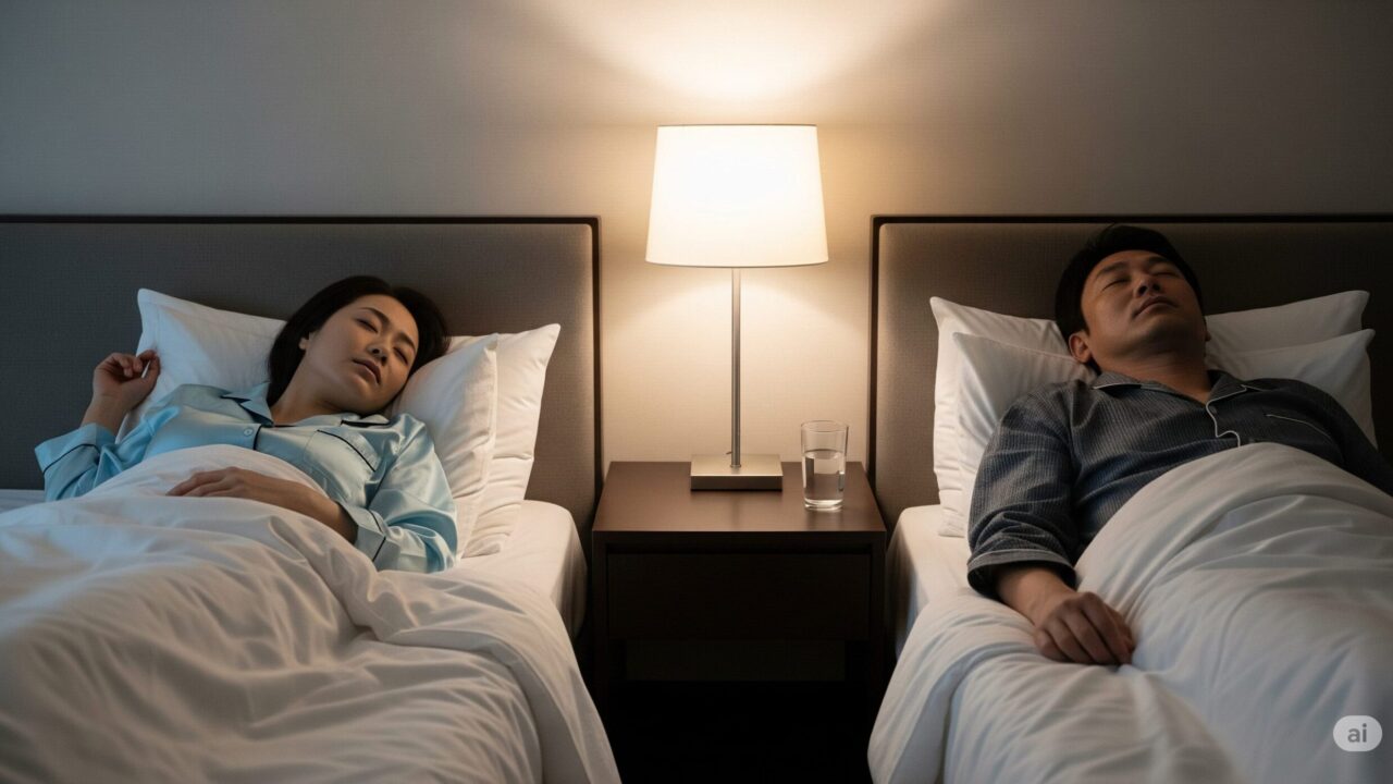 夫婦が一緒に寝る割合と傾向