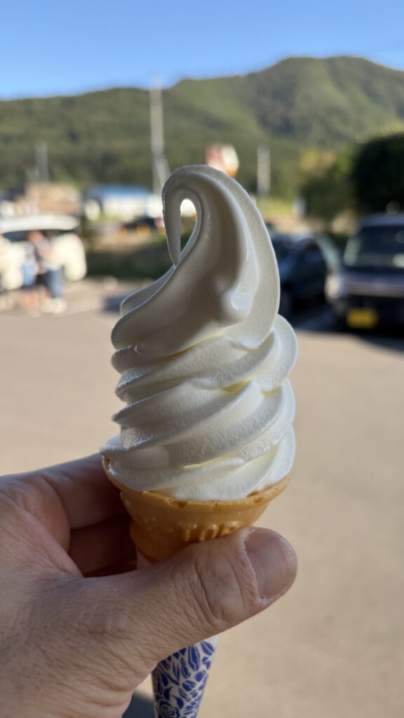 大沼の山川牧場で実際に食べたソフトクリーム